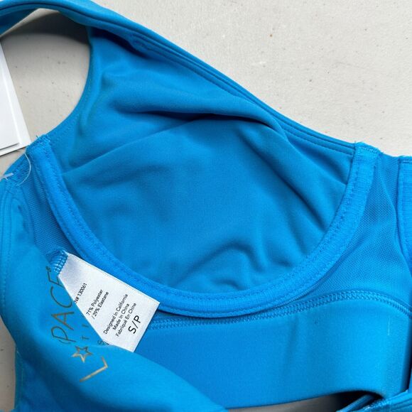 New L*Space Active Tryout Sports Bra ELB Blue Women's Small NWT Underwire - Picture 7 of 12